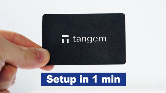 Tangem setup tutorial in 1 minute