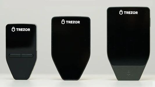 Trezor Safe 7 and Safe 5 compared side by side